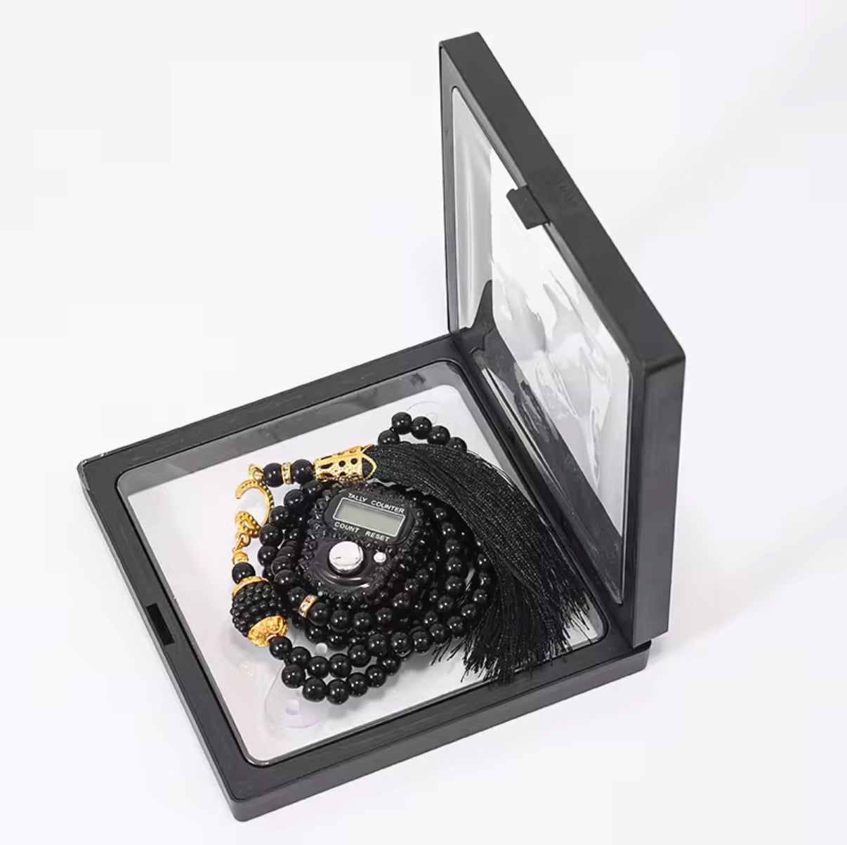 Tasbeeh Matching Prayer Beads & Finger Counter Gift Set