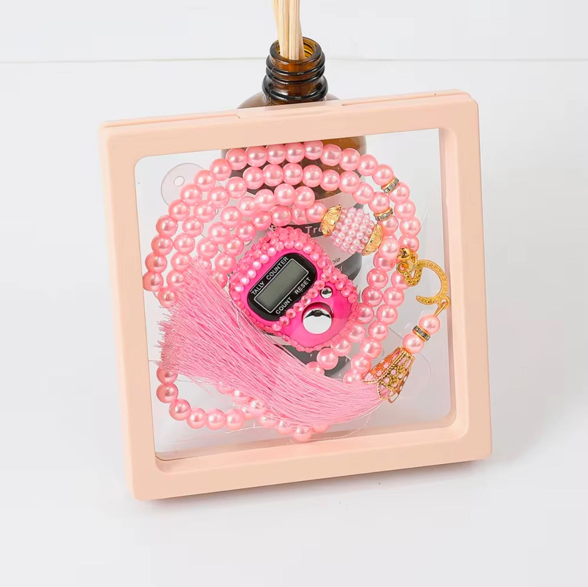 Tasbeeh Matching Prayer Beads & Finger Counter Gift Set