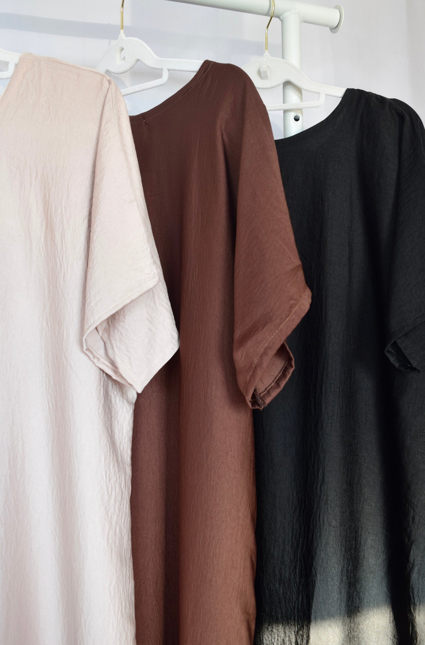 ESSENTIALS Soft Crepe Half Sleeve Inner Slip Dress