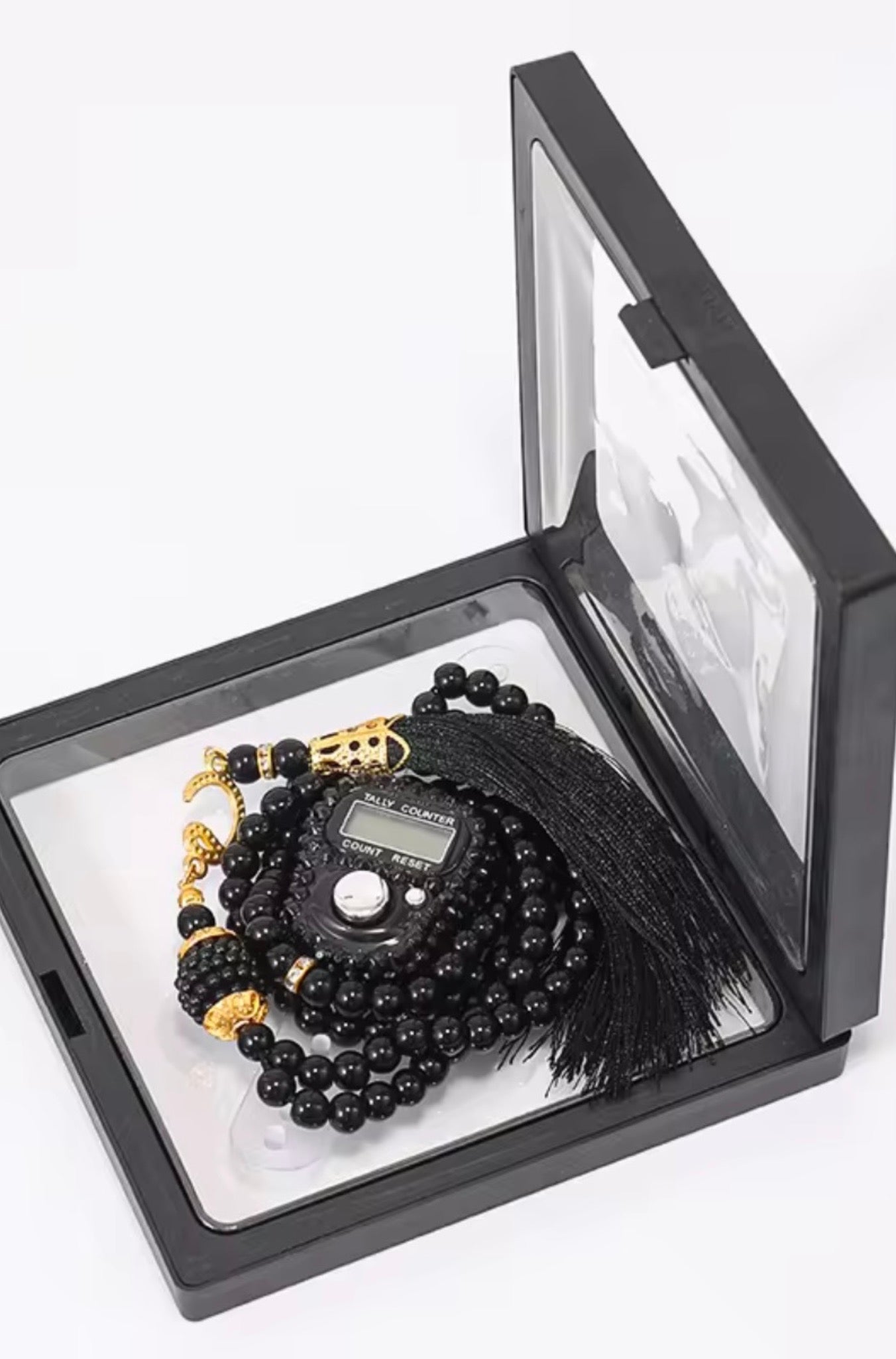 Tasbeeh Matching Prayer Beads & Finger Counter Gift Set